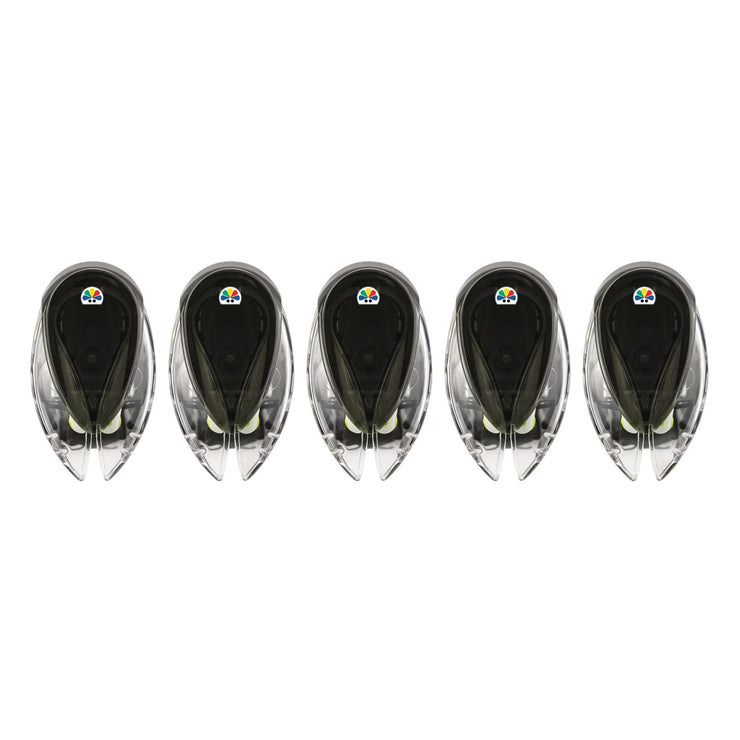 5 Personalized BrushGuards Charcoal Black + Multi-Surface Stéri Zone